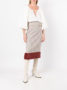 Adriana Degreas Tweed rok - Grijs