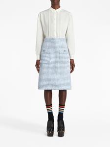 ETRO Tweed midi-rok - Blauw