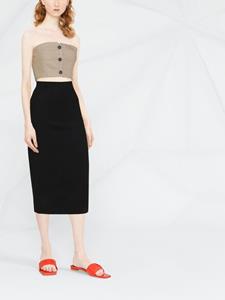 victoriabeckham Victoria Beckham Gebreide kokerrok - Zwart