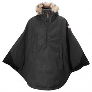 Fjällräven Luhkka Poncho Dames Zwart