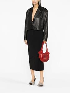 alexanderwang Alexander Wang Kokerrok met geborduurd logo - Zwart