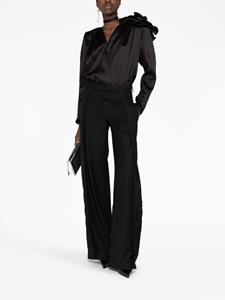 magdabutrym Magda Butrym Zijden blouse - Zwart
