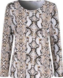 Your Look... for less! Dames Shirt zwart/beige geprint Größe