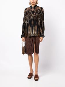 Zijden blouse - Zwart