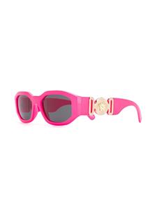 Versace Eyewear Zonnebril met ovaal montuur - Roze