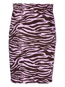 theattico The Attico Kokerrok met zebraprint - Roze