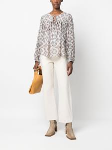 Zijden blouse - Beige