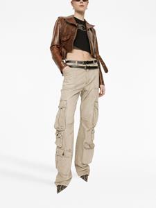 dolce&gabbana Dolce & Gabbana Jeans met logoplakkaat - Beige