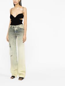 Off-White Jeans met wijde pijpen - Blauw