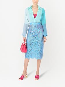 dolce&gabbana Dolce & Gabbana High waist kokerrok - Blauw