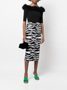 dolce&gabbana Dolce & Gabbana Midi-rok met pailletten - Zwart