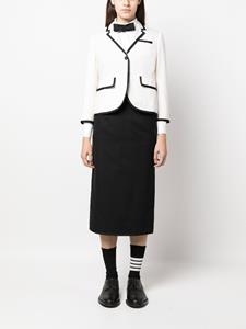 thombrowne Thom Browne Geweven kokerrok - Zwart