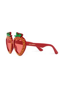 dolce&gabbanakids Dolce & Gabbana Kids Zonnebril met aardbei montuur - Rood