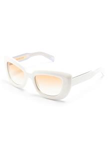 cutler&gross Cutler & Gross Zonnebril met cat-eye montuur - Wit