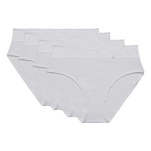 DIM Set van 4 maxi slips coton stretch