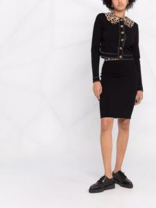 philippplein Philipp Plein Rok met luipaardprint - Zwart