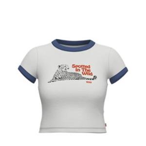 Levi's Cropped T-shirt, motief vooraan