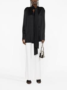 jilsander Jil Sander Blouse met satijnen afwerking - Zwart