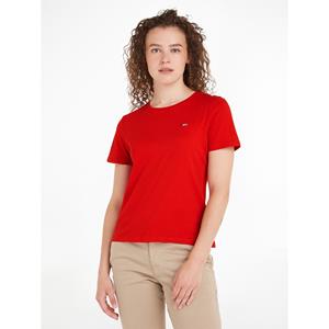 Tommy Jeans Rundhalsshirt "TJW SOFT JERSEY TEE", mit Tommy Jeans Logo-Flag auf der Brust