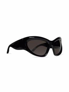 Balenciaga Eyewear Wrap zonnebril met D-montuur - Zwart