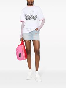 ERL Mini-rok met geborduurd logo - Blauw