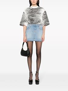 alessandrarich Alessandra Rich Denim mini-rok - Blauw