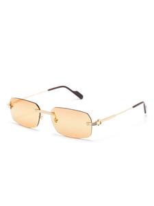 cartiereyewear Cartier Eyewear Zonnebril met rechthoekig montuur - Goud