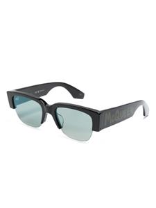 alexandermcqueeneyewear Alexander McQueen Eyewear Zonnebril met logoprint - Zwart