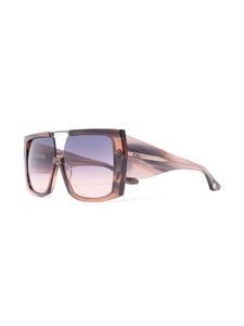 ditaeyewear Dita Eyewear Abrux zonnebril met vierkant montuur - Bruin
