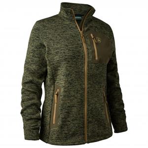 Deerhunter - Women's Sarek Knitted Jacket - Fleecevest, olijfgroen