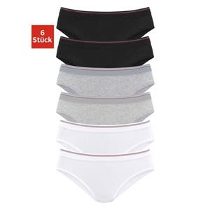 H.I.S Bikinibroekje elastische katoenkwaliteit (6 stuks, Set van 6)