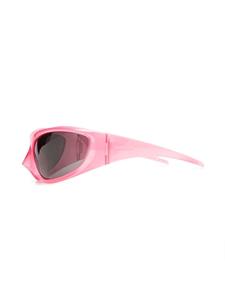 balenciagaeyewear Balenciaga Eyewear Skin XXL cat-eye zonnebril - Roze