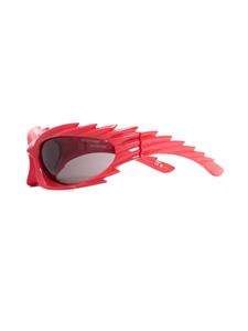 balenciagaeyewear Balenciaga Eyewear Zonnebril met geometrisch montuur - Rood