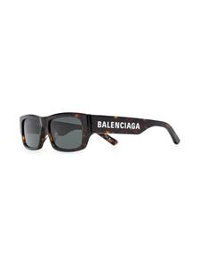 balenciagaeyewear Balenciaga Eyewear Zonnebril met rechthoekig montuur - Bruin