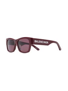 Balenciaga Eyewear Zonnebril met vierkant montuur - Rood