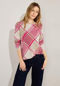 Cecil Rundhalsshirt aus softem Materialmix