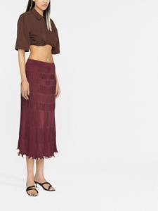 Simkhai Gebreide rok - Rood
