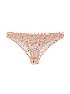 gilda&pearl Gilda & Pearl Slip met bloemenkant - Roze
