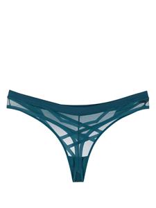 Marlies Dekkers The Illusionist string met mesh vlak - Blauw