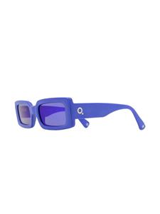 etniabarcelona Etnia Barcelona Zonnebril met vierkant montuur - Blauw