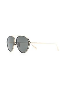 lindafarrow Linda Farrow Noa zonnebril met oversized montuur - Goud
