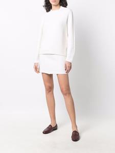 Barrie Mini-rok met contrasterend stiksel - Wit