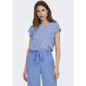 ONLY Blusenshirt ONLVIC S/S AOP TOP - 15161116 (1-tlg) 4234 in Blau