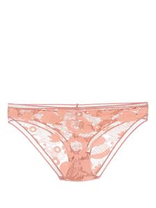 ERES String met geborduurd kant - Beige