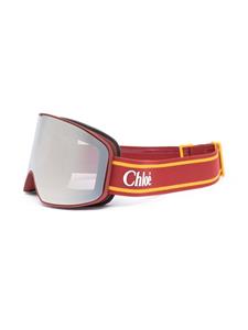 chloéeyewear Chloé Eyewear Skibril met logoprint - Rood