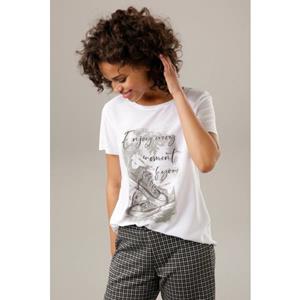 Aniston CASUAL Shirtblouse met glinstersteentjes gegarneerde frontprint