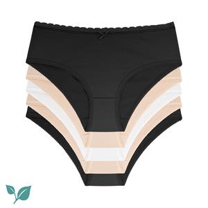 Dorina Dames slip 5-pack Basic Naomi - ondergoed dames - Multipack katoenen vrouwen onderbroeken