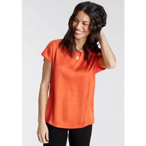 Laura Scott Shirtbluse, aus Satin und Jersey