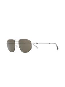 Mykita x Maison Margiela zonnebril met piloten montuur - Zilver
