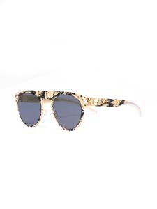 Mykita Mykita x Maison Margiela ronde zonnebril - Metallic
